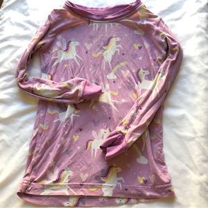 Little Sleepies 2T Unicorns Rainbows Hearts Pajama Shirt